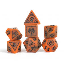 D&D Adventure Dice: Barbarian Orange | Rock City Comics