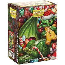 Dragon Shield Christmas 2024 Brushed Art 100 Count Sleeves | Rock City Comics