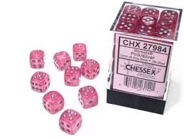 Chessex 36d6 Pink/ Sliver | Rock City Comics