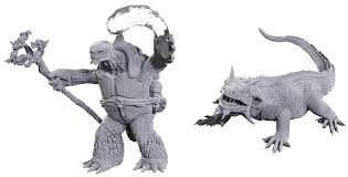 D&D Minifigure: Tortle Druid & Wild Shape Giant Lizard | Rock City Comics
