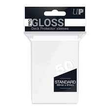 UP White Gloss 50 Count Sleeves | Rock City Comics
