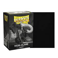 Dragon Shield Non-Glare Matte Black 100 Count Sleeves | Rock City Comics