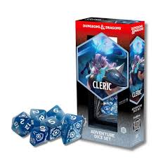 D&D Adventure Dice: Cleric White/ Blue | Rock City Comics
