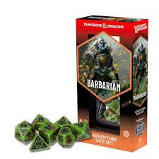 D&D Adventure Dice: Barbarian Green/ Brown | Rock City Comics