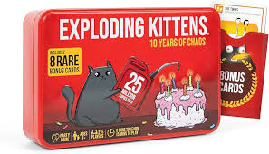 Exploding Kittens- 10 Year Anniversary Tins | Rock City Comics