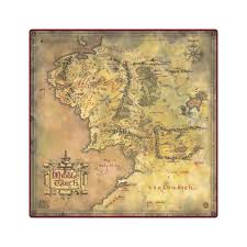 UG Playmat Oversized 61x 61cm The Lord of the Rings™ "Places of Middle-earth" | Rock City Comics