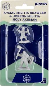 D&D Miniatures: Kymal Militia Brawler & Jorenn Militia Holy Axeman | Rock City Comics
