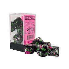 Chessex 7-Die set Paintball/ Green | Rock City Comics