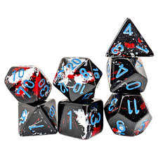 Chessex 7-Die set Dark Side/ Blue | Rock City Comics