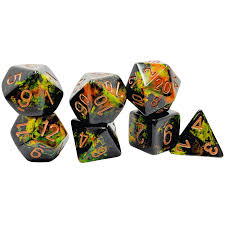 Chessex 7-Die set Deep Forest/ Gold | Rock City Comics