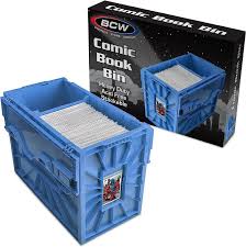 BCW Bin - Blue Short Comic Book Bin | Rock City Comics