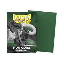 Dragon Shield Non-Glare Matte  Forest Green 100 Count Sleeves | Rock City Comics