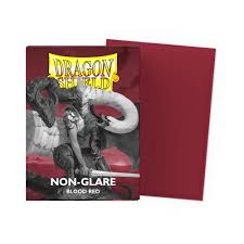 Dragon Shield Non-Glare Matte Red 100 Count Sleeves | Rock City Comics