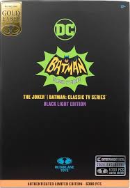 DC Multiverse The Joker (Gold Label - Black Light - Batman: Classic TV Series) | Rock City Comics