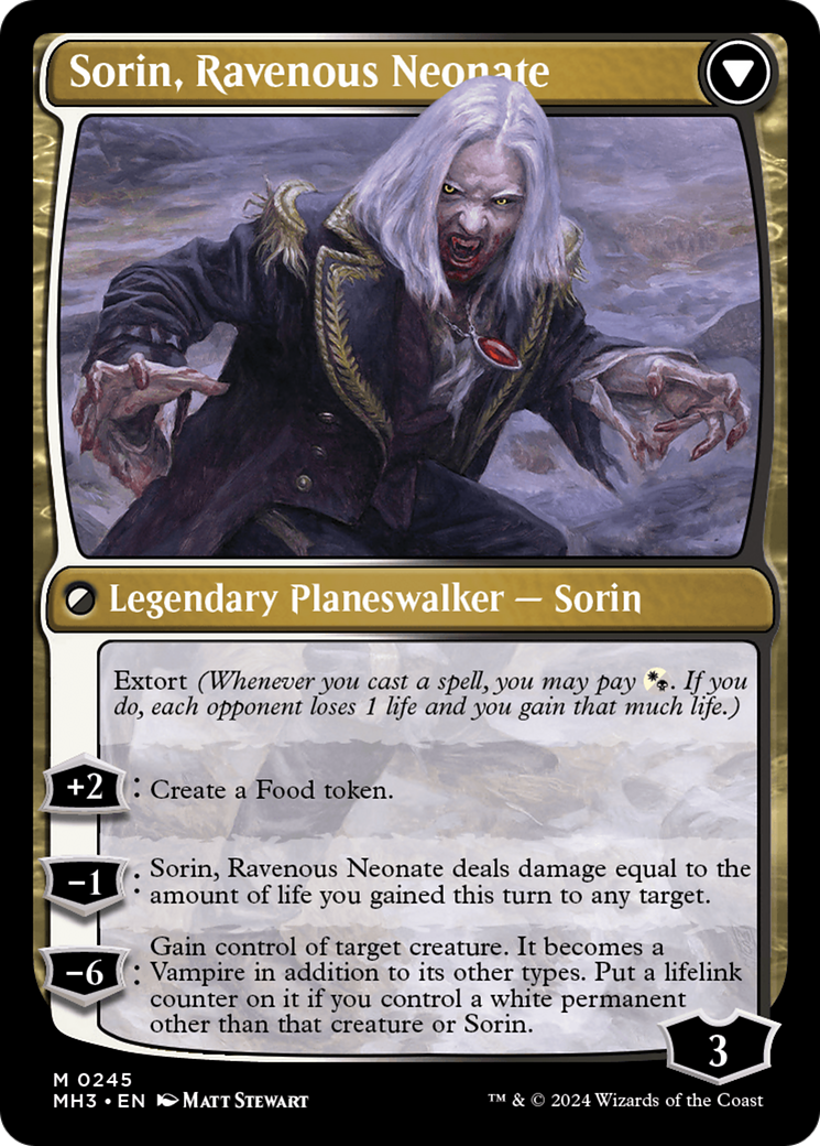 Sorin of House Markov // Sorin, Ravenous Neonate [Modern Horizons 3] | Rock City Comics