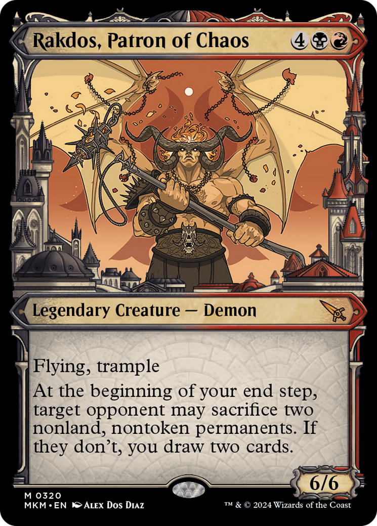 Rakdos, Patron of Chaos (Showcase) (0320) [Murders at Karlov Manor] | Rock City Comics