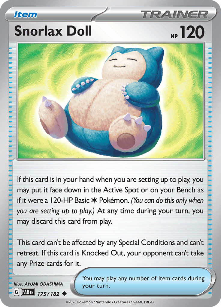 Snorlax Doll (175/182) [Scarlet & Violet: Paradox Rift] | Rock City Comics