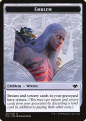 Zombie (007) // Wrenn and Six Emblem (021) Double-Sided Token [Modern Horizons Tokens] | Rock City Comics