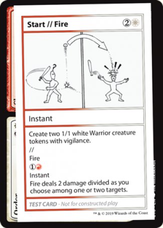 Start // Fire (2021 Edition) [Mystery Booster Playtest Cards] | Rock City Comics