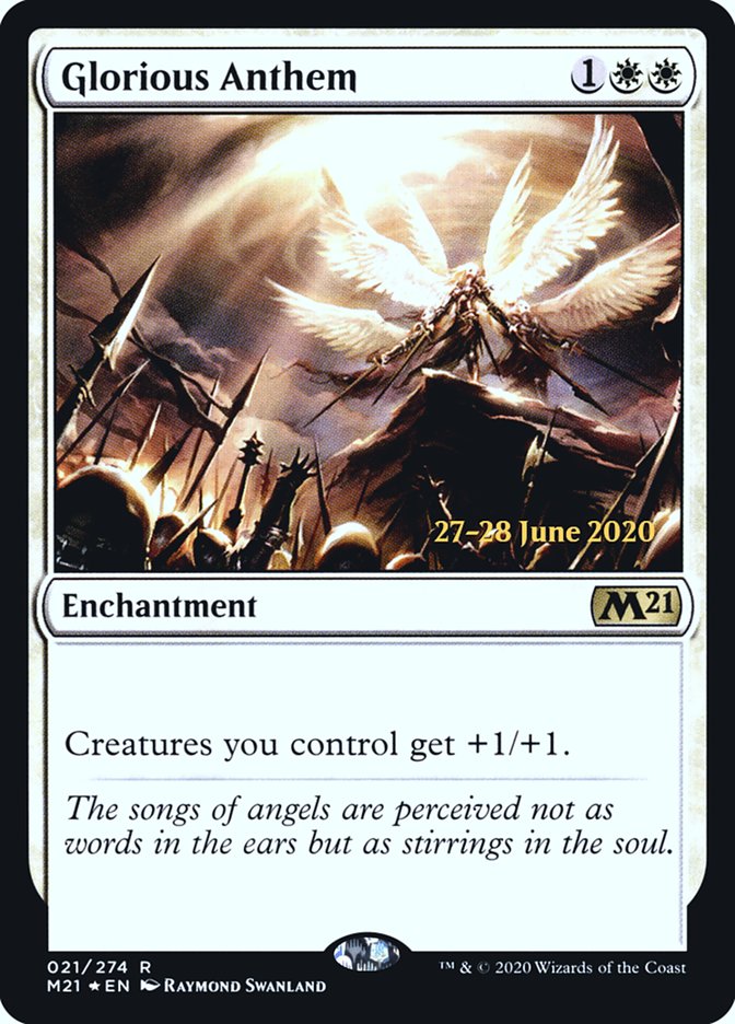 Glorious Anthem [Core Set 2021 Prerelease Promos] | Rock City Comics