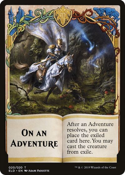 On An Adventure Double-Sided Emblem [Challenger Decks 2020 Tokens] | Rock City Comics
