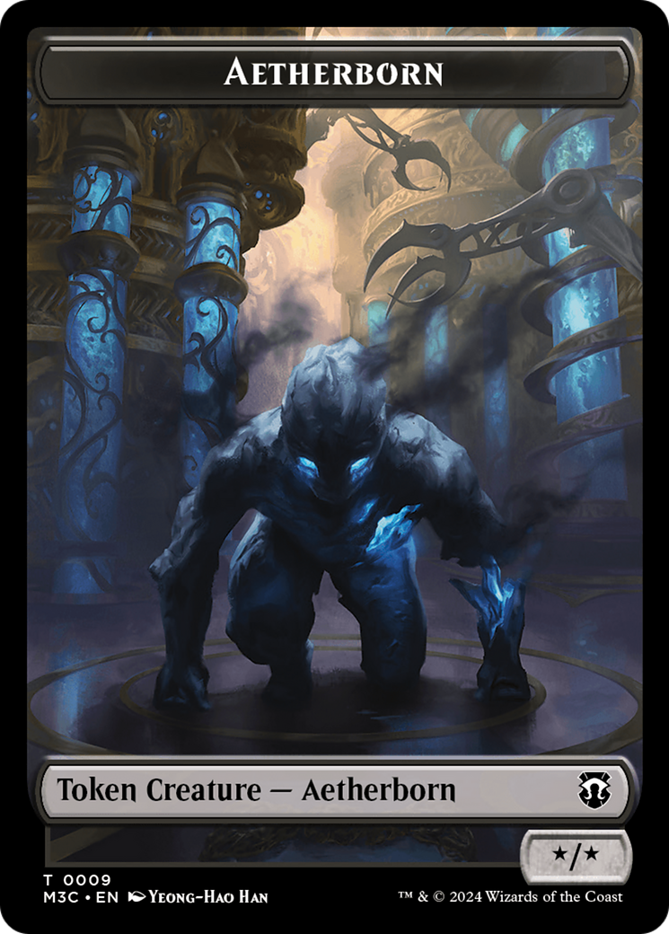 Aetherborn // Thopter Double-Sided Token [Modern Horizons 3 Commander Tokens] | Rock City Comics