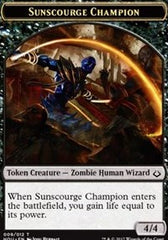 Sunscourge Champion // Zombie Double-Sided Token [Hour of Devastation Tokens] | Rock City Comics