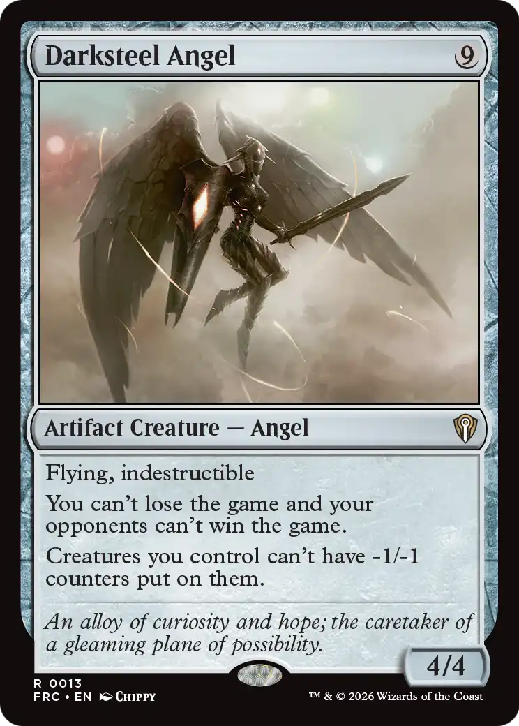 Darksteel Angel [Reality Fracture Commander] | Rock City Comics