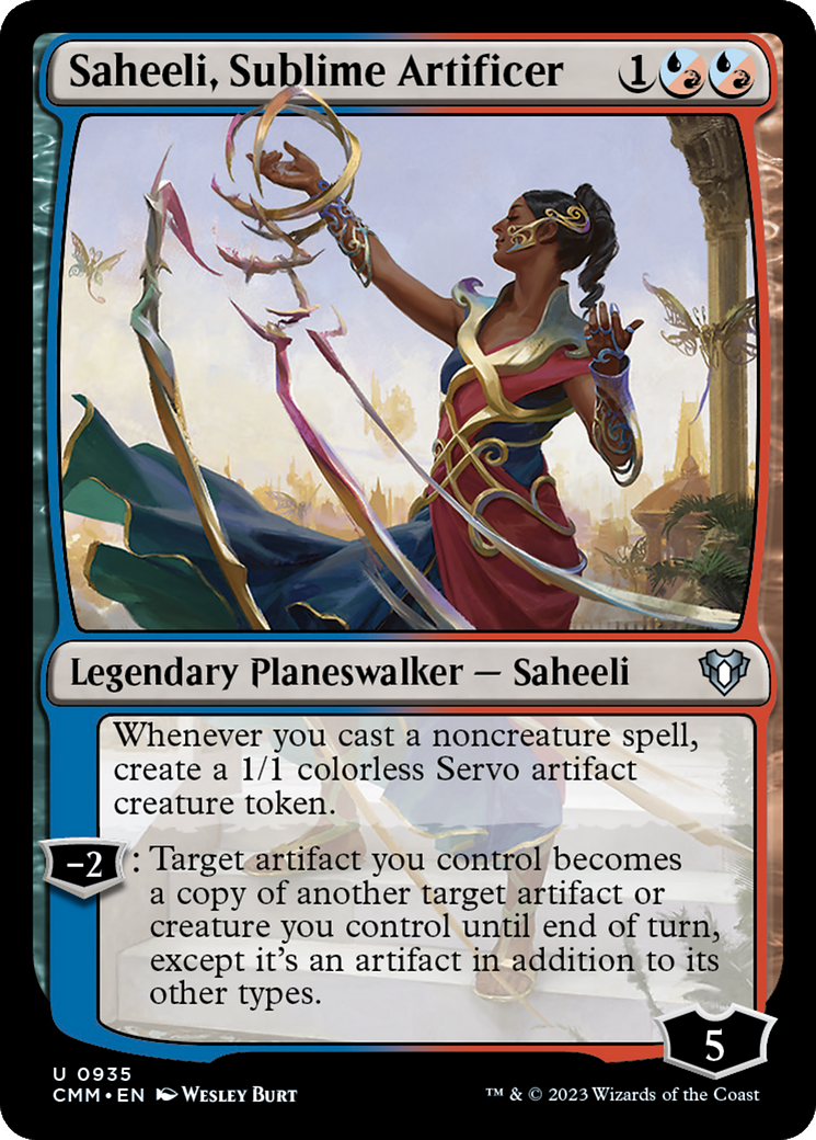 Saheeli, Sublime Artificer [Commander Masters] | Rock City Comics