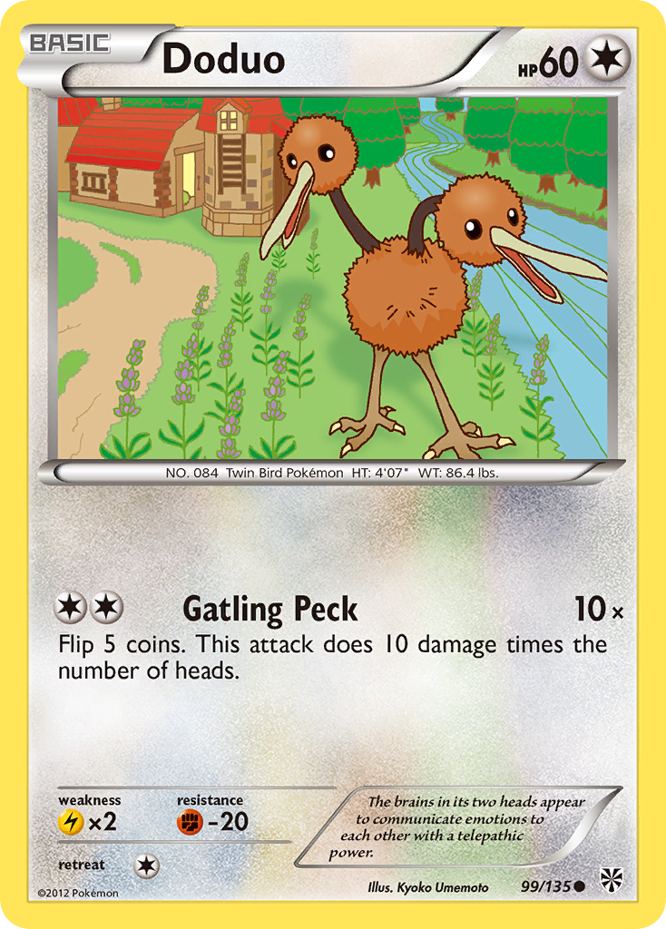 Doduo (99/135) [Black & White: Plasma Storm] | Rock City Comics