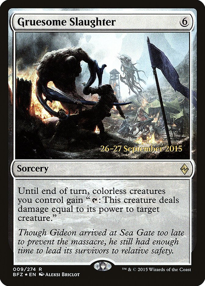 Gruesome Slaughter [Battle for Zendikar Prerelease Promos] | Rock City Comics