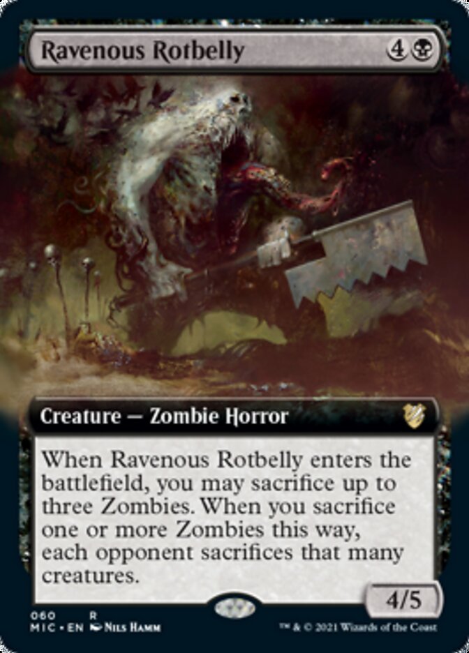 Ravenous Rotbelly (Extended Art) [Innistrad: Midnight Hunt Commander] | Rock City Comics