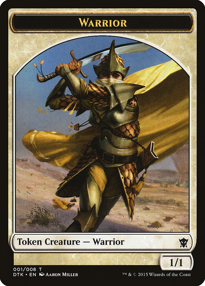 Warrior Token [Dragons of Tarkir Tokens] | Rock City Comics