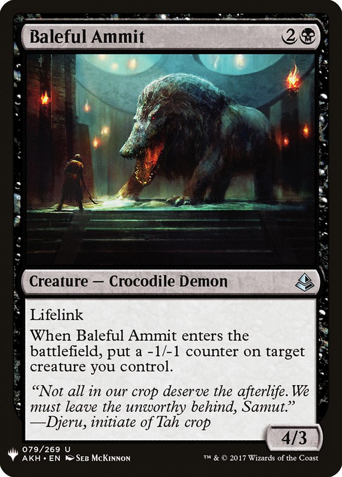 Baleful Ammit [Mystery Booster] | Rock City Comics