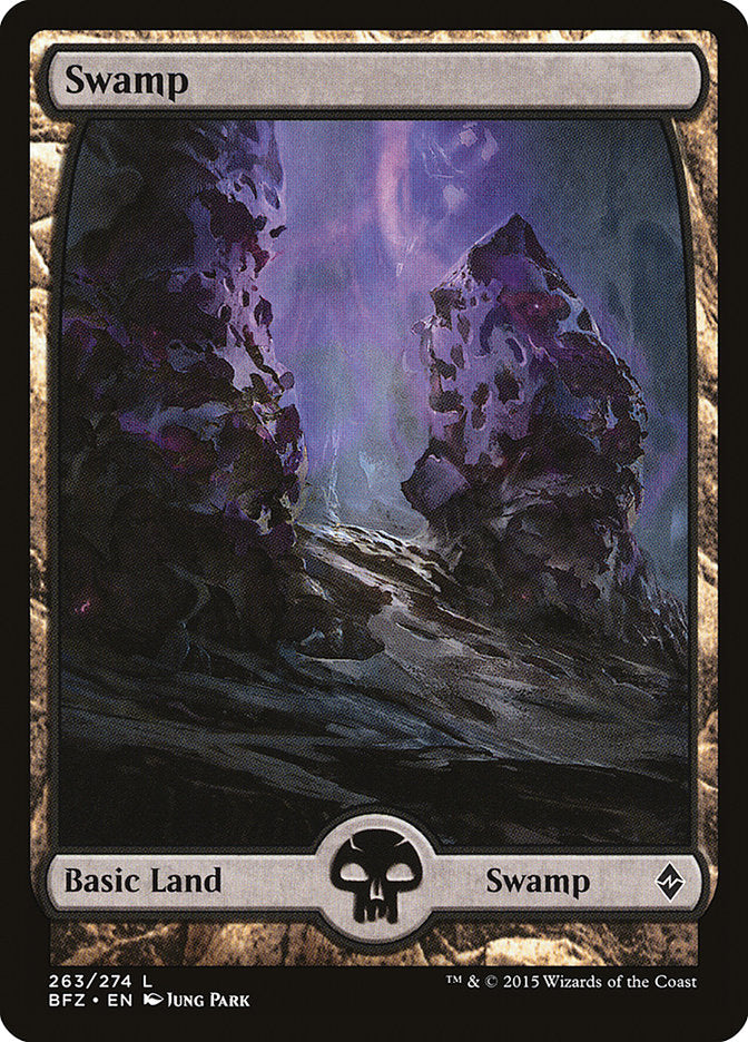 Swamp (263) (Full Art) [Battle for Zendikar] | Rock City Comics