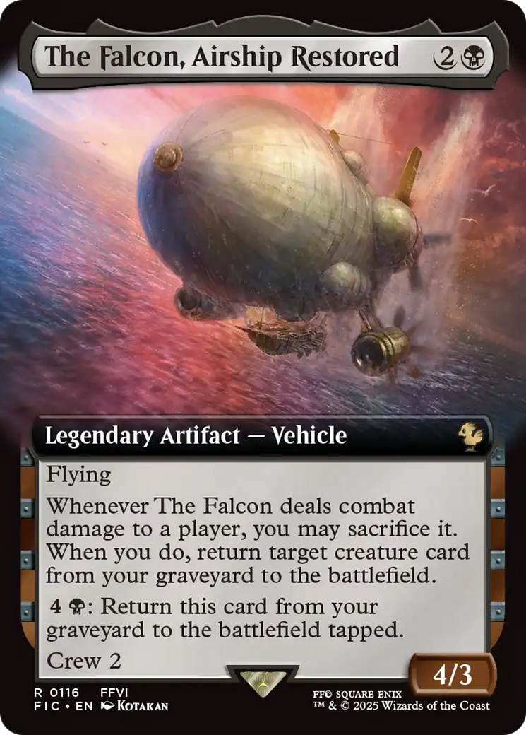 The Falcon, Airship Restored (Extended Art) [FINAL FANTASY Commander] | Rock City Comics