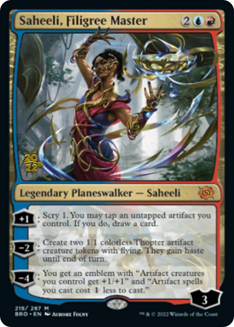 Saheeli, Filigree Master [The Brothers' War Prerelease Promos] | Rock City Comics