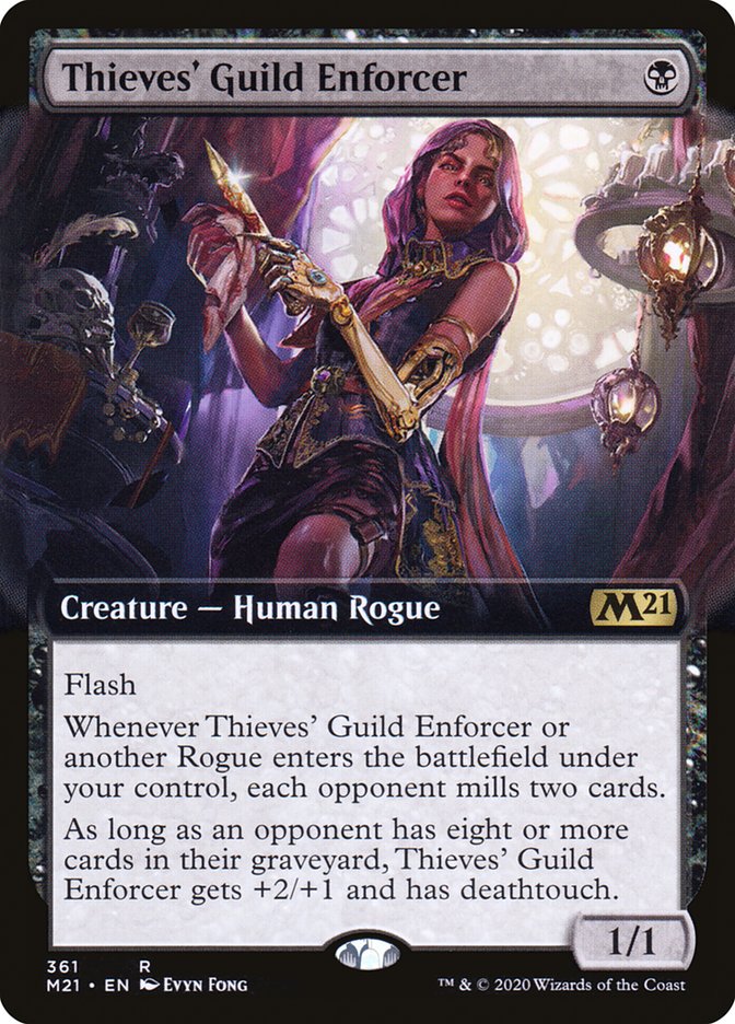 Thieves' Guild Enforcer (Extended Art) [Core Set 2021] | Rock City Comics