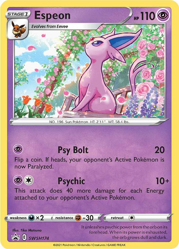 Espeon (SWSH174) [Sword & Shield: Black Star Promos] | Rock City Comics