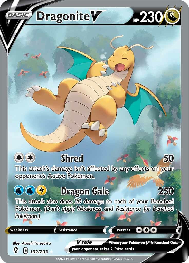 Dragonite V (192/203) [Sword & Shield: Evolving Skies] | Rock City Comics