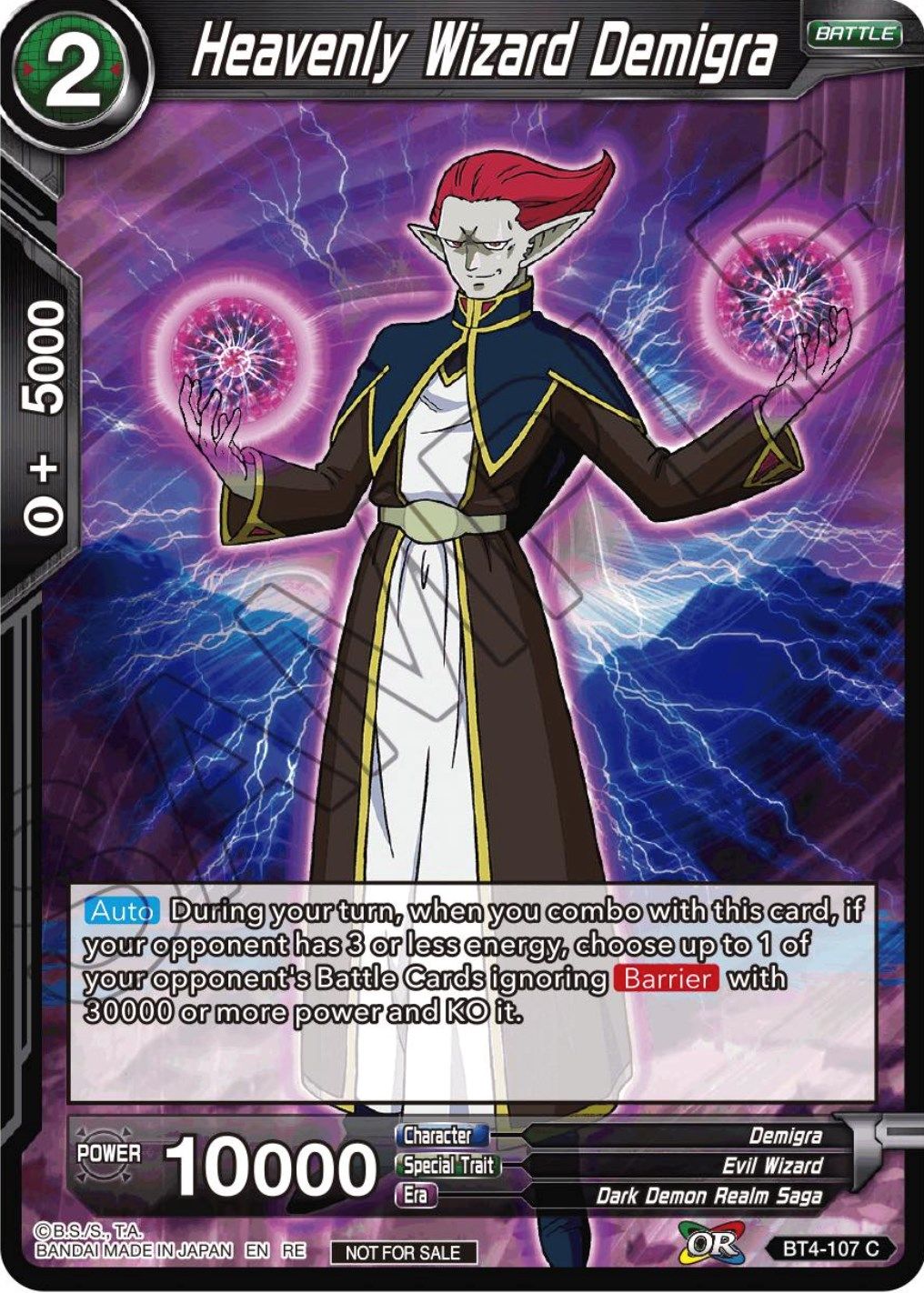 Heavenly Wizard Demigra (Championship Selection Pack 2023 Vol.1) (BT4-107) [Tournament Promotion Cards] | Rock City Comics