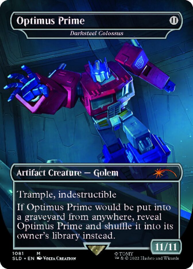 Darksteel Colossus - Optimus Prime (Borderless) [Secret Lair Drop Series] | Rock City Comics