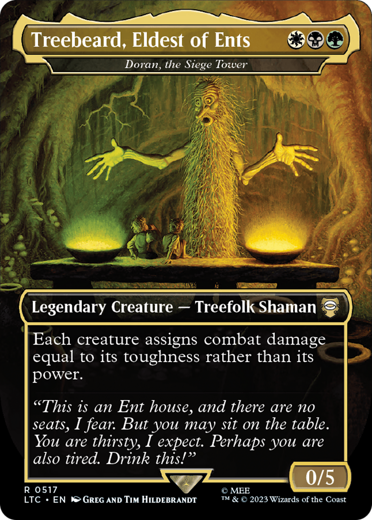 Treebeard, Eldest of Ents - Doran, the Siege Tower (Borderless) [The Lord of the Rings: Tales of Middle-Earth Commander] | Rock City Comics