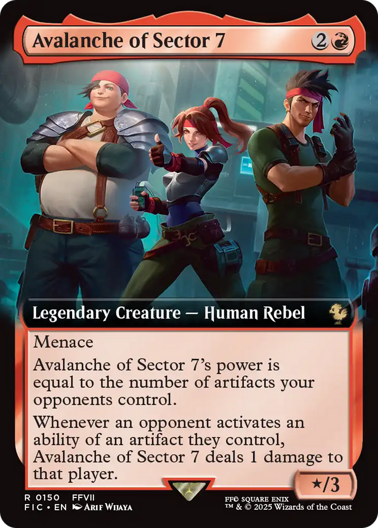 Avalanche of Sector 7 (Extended Art) [FINAL FANTASY Commander] | Rock City Comics