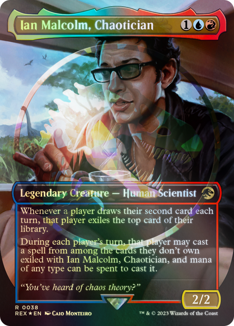 Ian Malcolm, Chaotician (Emblem) (Borderless) [Jurassic World Collection Tokens] | Rock City Comics