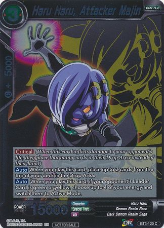 Haru Haru, Attacker Majin (Event Pack 3 - 2019) (BT3-120_PR) [Promotion Cards] | Rock City Comics