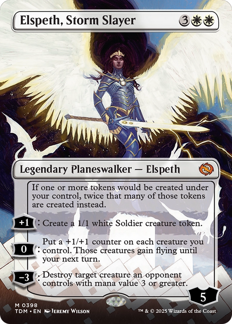 Elspeth, Storm Slayer (Borderless) [Tarkir: Dragonstorm] | Rock City Comics