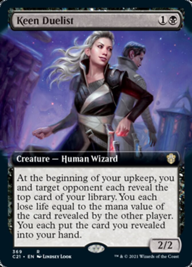 Keen Duelist (Extended Art) [Commander 2021] | Rock City Comics