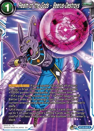 Realm of the Gods - Beerus Destroys (BT16-045) [Realm of the Gods] | Rock City Comics