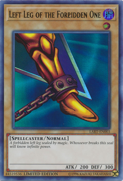 Left Leg of the Forbidden One [LART-EN003] Ultra Rare | Rock City Comics